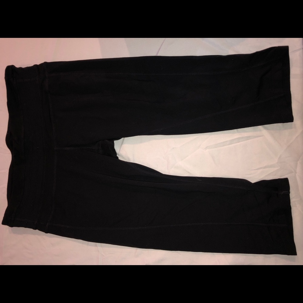 prAna Crop Black Yoga Pants